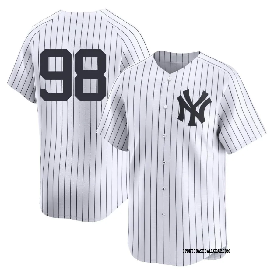 Wilson Rodriguez Men's New York Yankees White Limited Yankee Home 2nd Jersey
