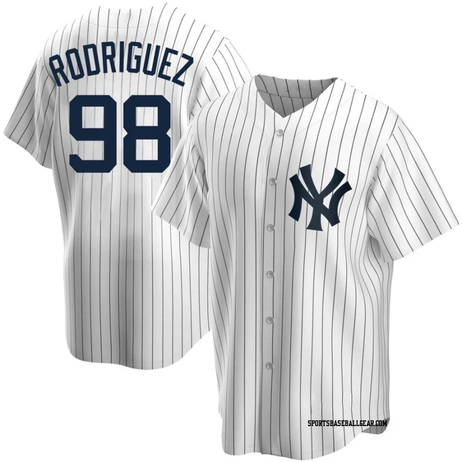 Wilson Rodriguez Men's New York Yankees White Replica Home Jersey