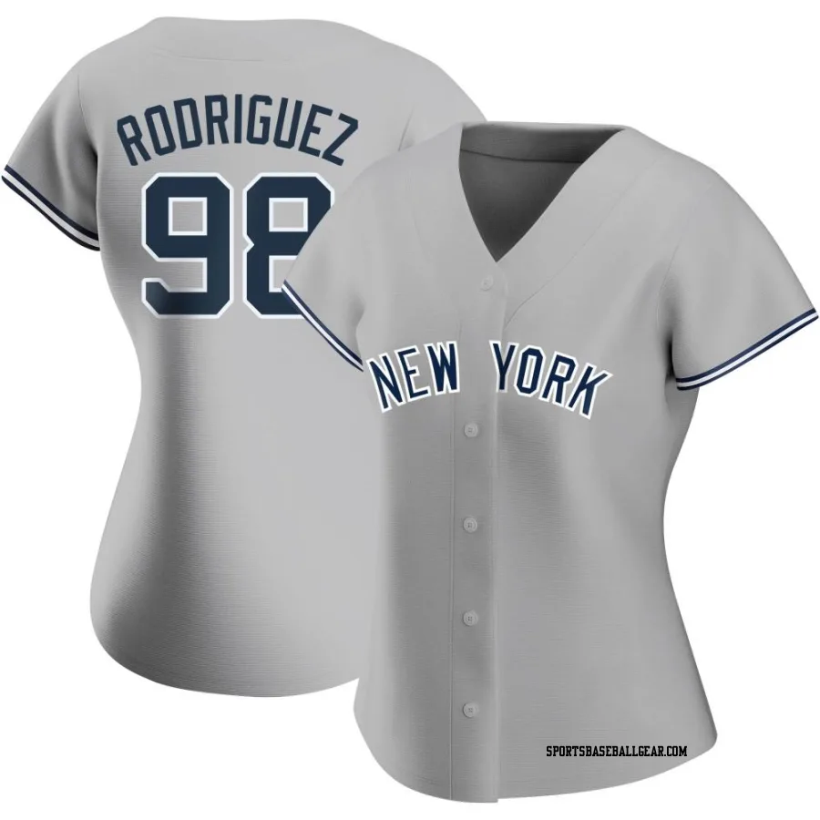 Wilson Rodriguez Women's New York Yankees Gray Replica Road Name Jersey