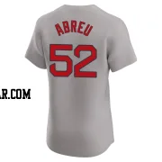 Wilyer Abreu Men's Boston Red Sox Gray Elite Road Jersey