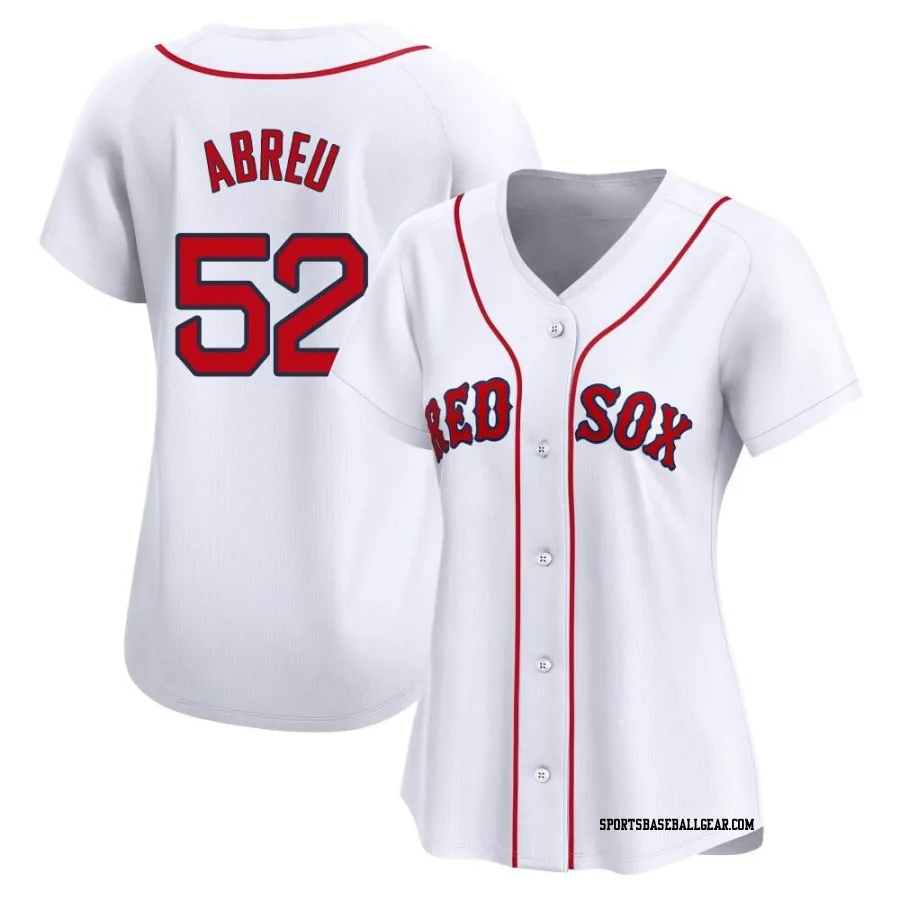 Wilyer Abreu Women's Boston Red Sox White Limited Home Jersey