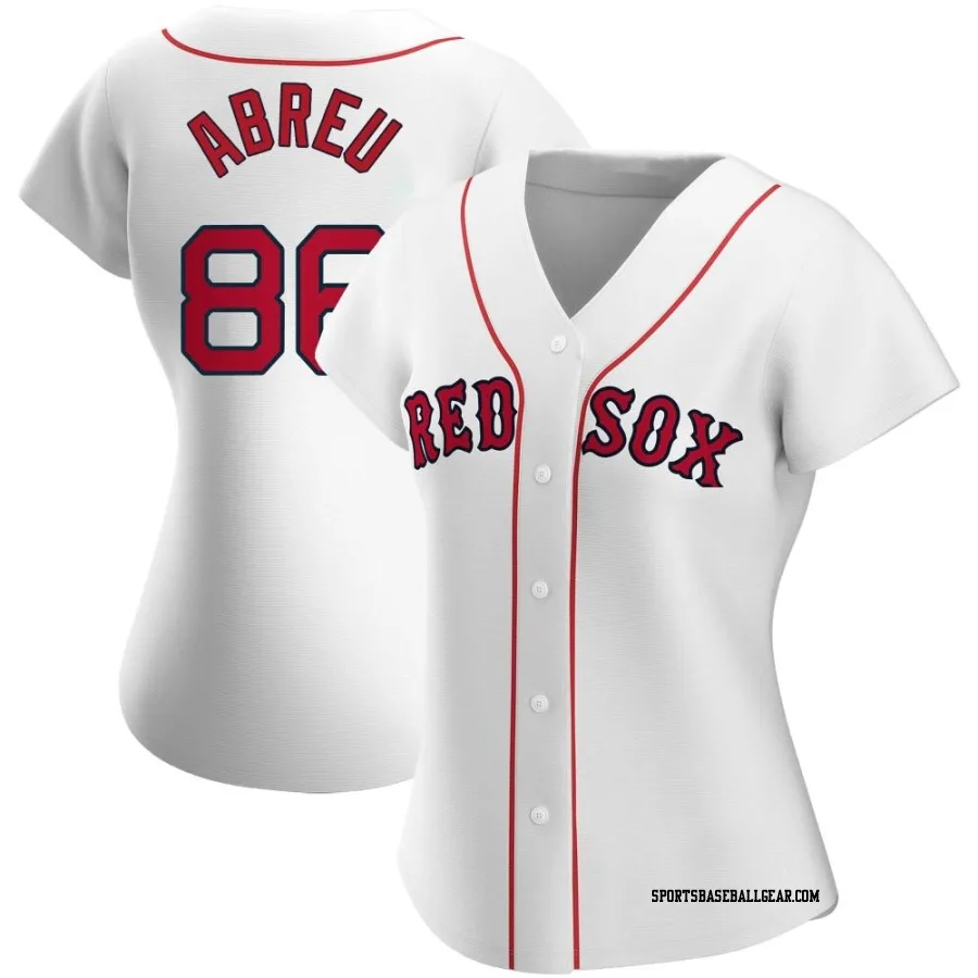 Wilyer Abreu Women's Boston Red Sox White Replica Home Jersey