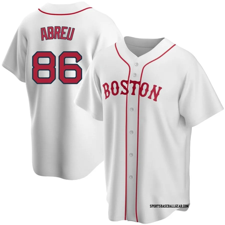 Wilyer Abreu Youth Boston Red Sox White Replica Alternate Jersey
