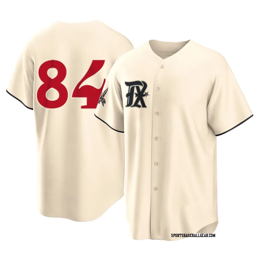 Winston Santos Men's Texas Rangers Cream Replica 2023 City Connect Jersey