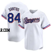 Winston Santos Men's Texas Rangers Gold Limited White 2024 Collection Jersey