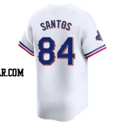 Winston Santos Men's Texas Rangers Gold Limited White 2024 Collection Jersey