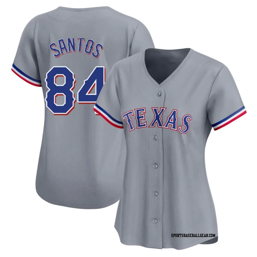 Winston Santos Women's Texas Rangers Gray Limited Away Jersey