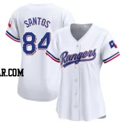 Winston Santos Women's Texas Rangers White Limited Home Jersey