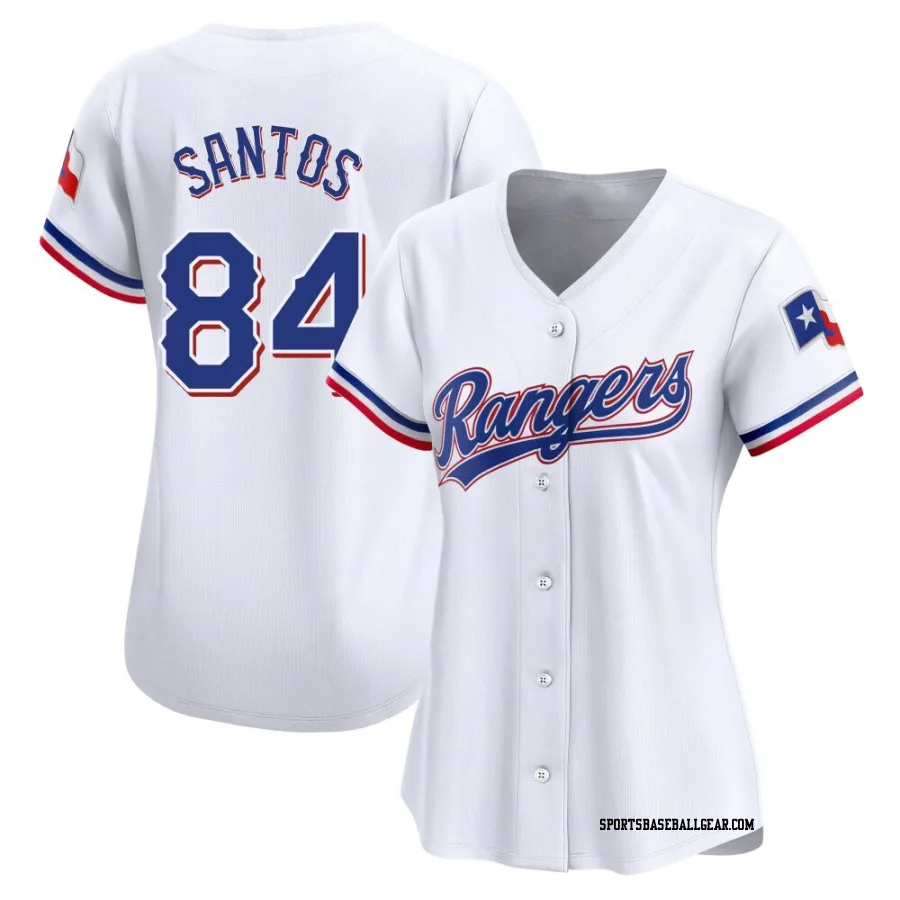 Winston Santos Women's Texas Rangers White Limited Home Jersey
