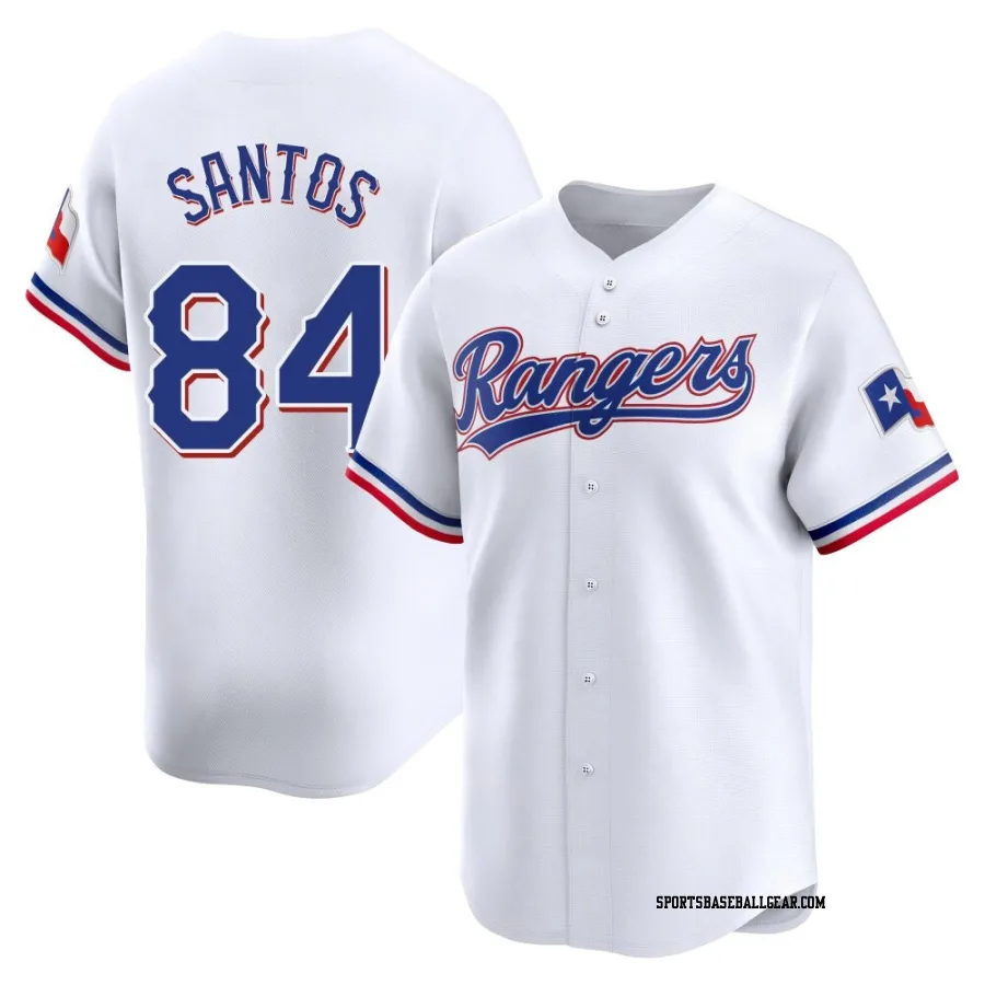 Winston Santos Youth Texas Rangers White Limited Home Jersey