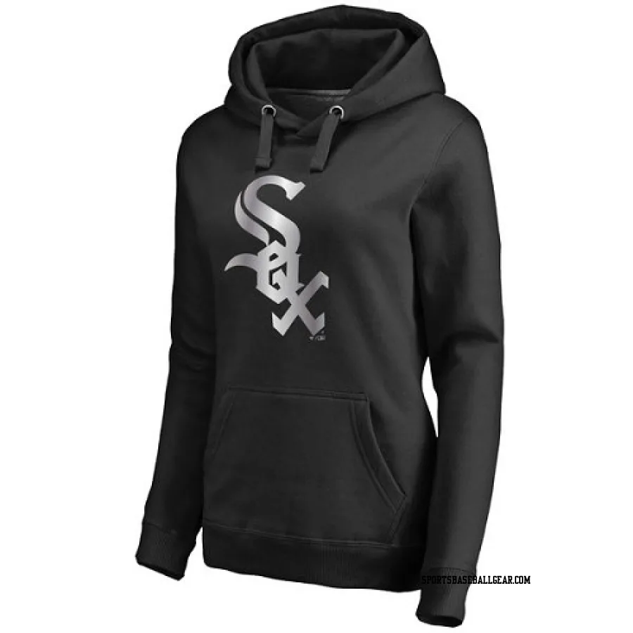 Women's Chicago White Sox Black Platinum Collection Pullover Hoodie -
