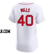 Wyatt Mills Men's Boston Red Sox White Elite Home Jersey