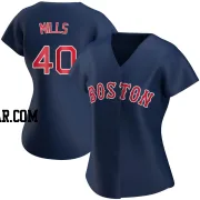 Wyatt Mills Women's Boston Red Sox Navy Replica Alternate Jersey