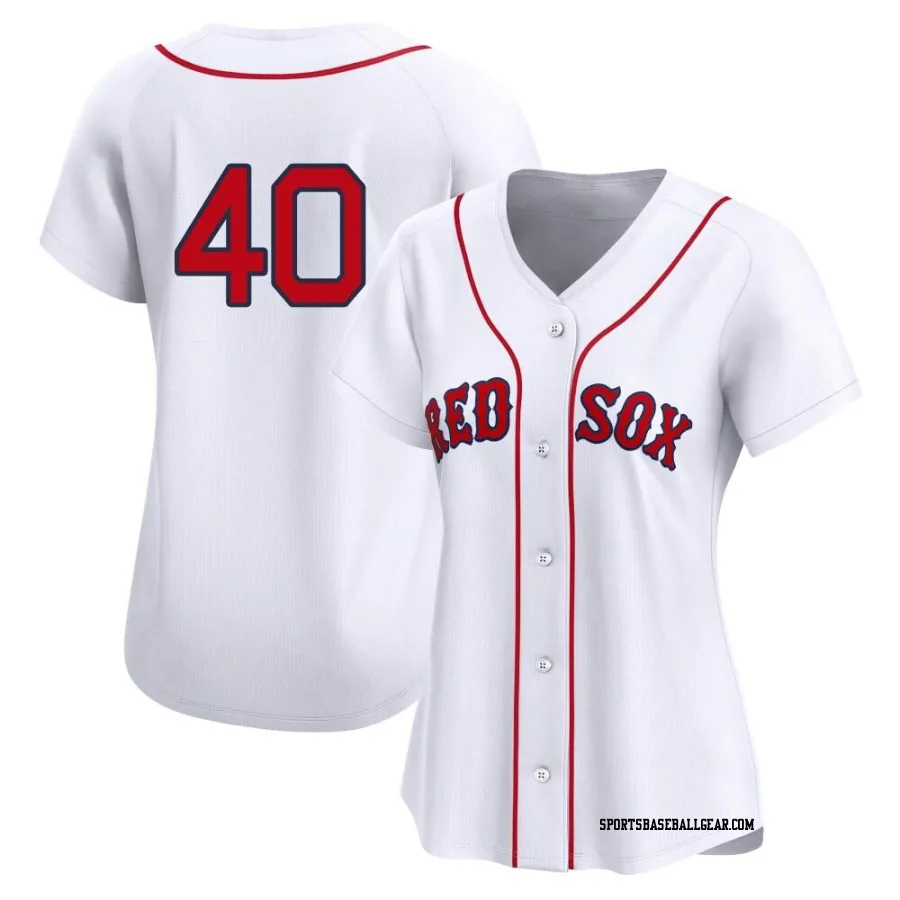 Wyatt Mills Women's Boston Red Sox White Limited 2nd Home Jersey