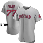 Wyatt Olds Men's Boston Red Sox Gray Authentic Road Jersey