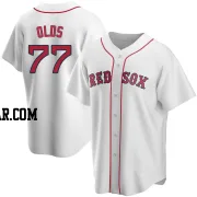 Wyatt Olds Men's Boston Red Sox White Replica Home Jersey