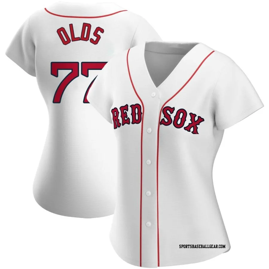 Wyatt Olds Women's Boston Red Sox White Authentic Home Jersey