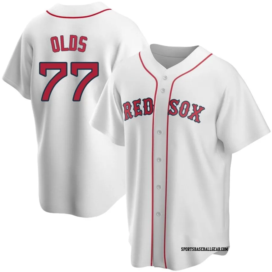 Wyatt Olds Youth Boston Red Sox White Replica Home Jersey