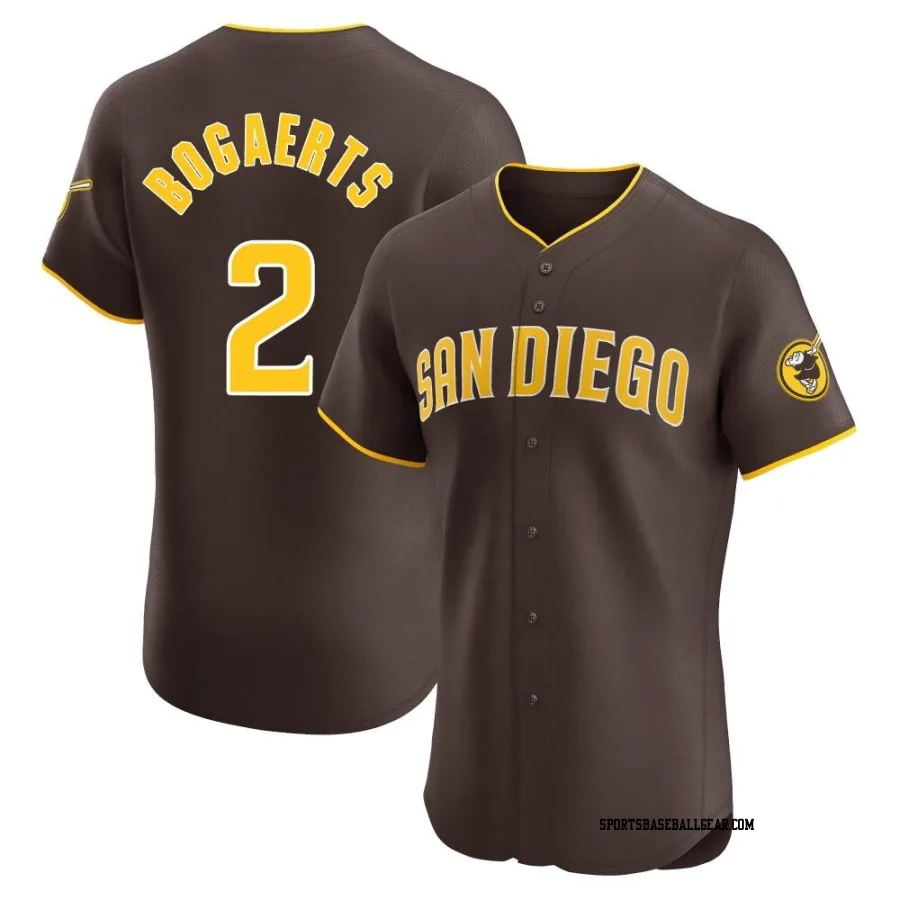 Xander Bogaerts Men's San Diego Padres Brown Elite Road Vapor Premier Jersey