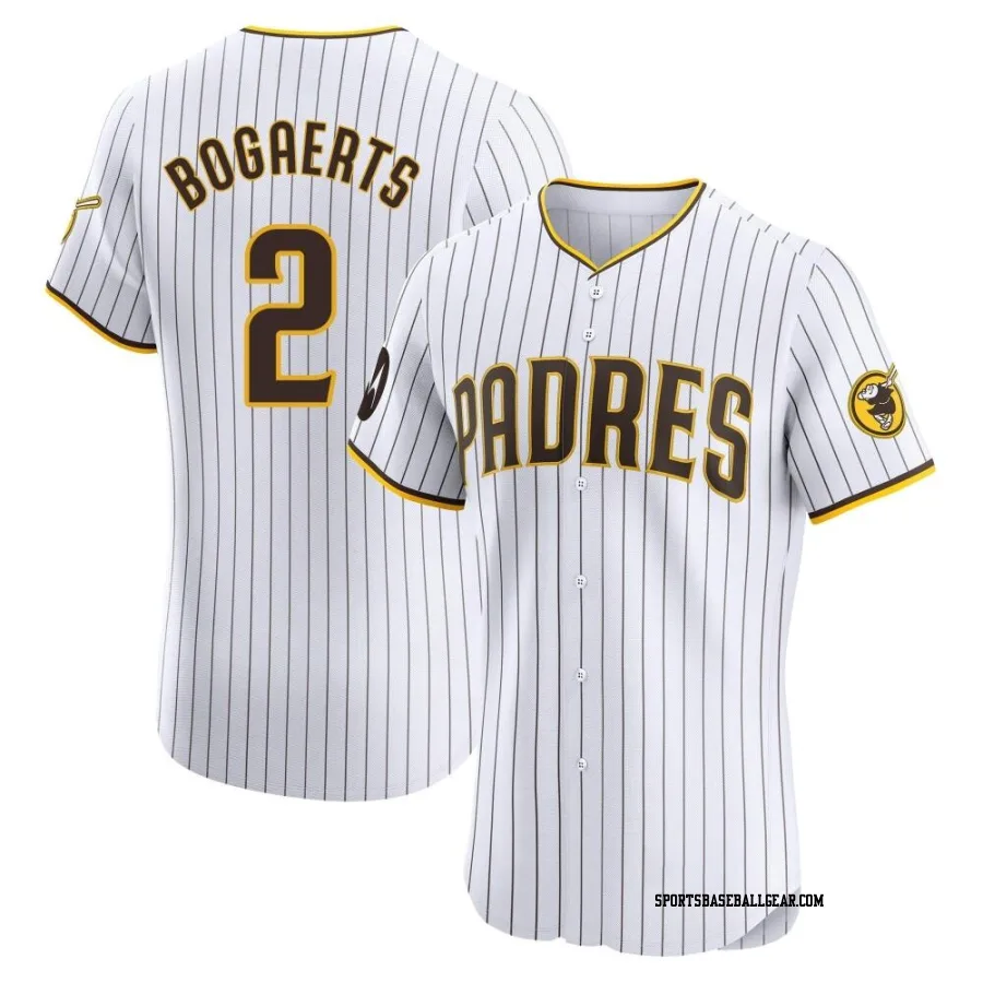 Xander Bogaerts Men's San Diego Padres White Elite Home Patch Jersey
