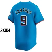 Xavier Edwards Men's Miami Marlins Blue Limited Alternate Jersey