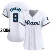 Xavier Edwards Women's Miami Marlins White Limited Home Jersey