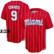 Xavier Edwards Youth Miami Marlins Red Replica 2021 City Connect Jersey