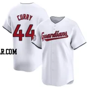 Xzavion Curry Youth Cleveland Guardians White Limited Home Jersey