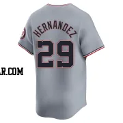 Yadiel Hernandez Men's Washington Nationals Gray Limited Road Jersey