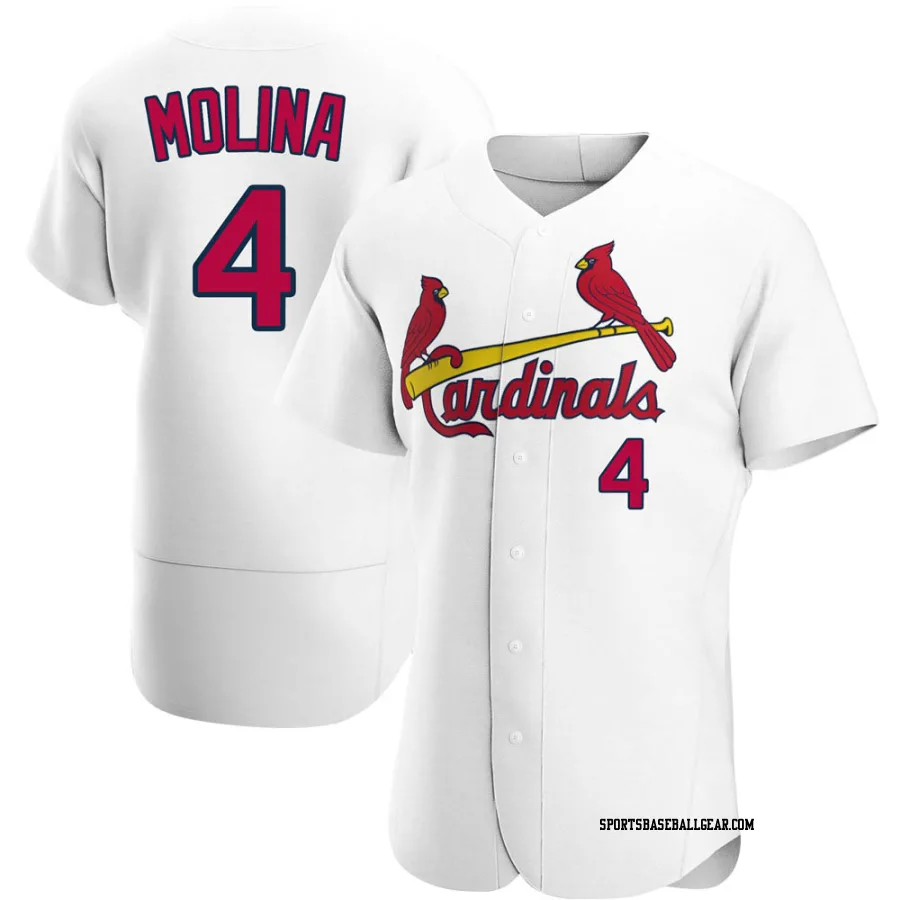 Yadier Molina Men's St. Louis Cardinals White Authentic Home Jersey
