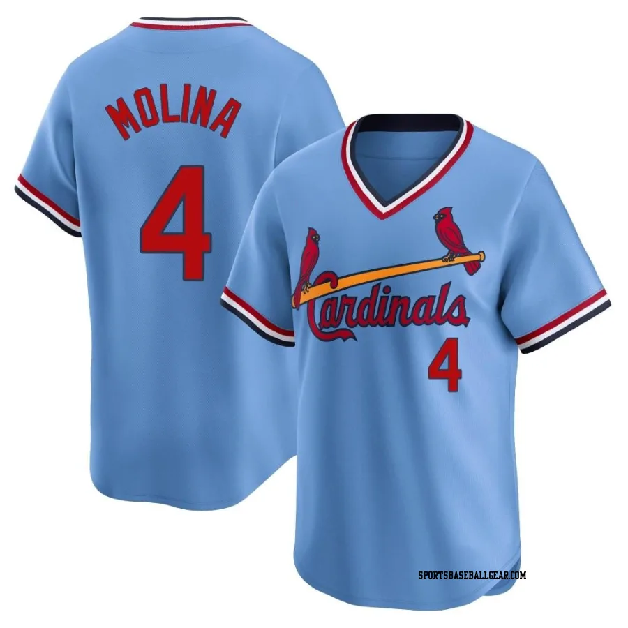 Yadier Molina Youth St. Louis Cardinals Light Blue Limited Cooperstown Collection Jersey