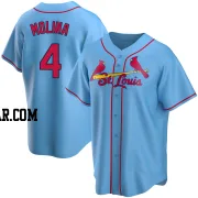 Yadier Molina Youth St. Louis Cardinals Light Blue Replica Alternate Jersey
