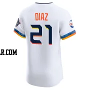 Yainer Diaz Men's Houston Astros White Elite 2025 City Connect Jersey