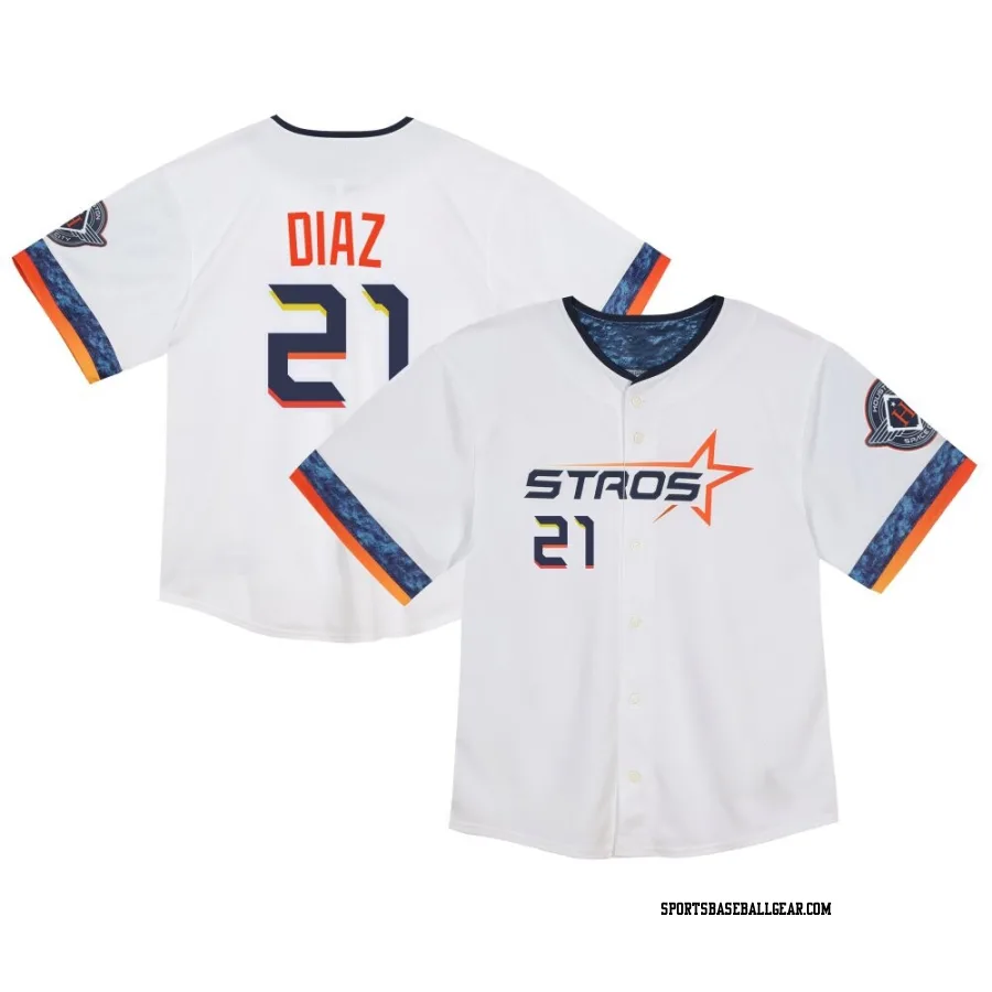 Yainer Diaz Toddler Houston Astros White Limited 2025 City Connect Jersey