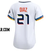 Yainer Diaz Women's Houston Astros White Limited 2025 City Connect Jersey