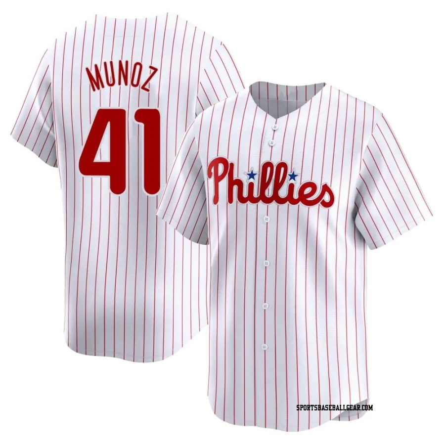 Yairo Munoz Men's Philadelphia Phillies White Limited Home Jersey