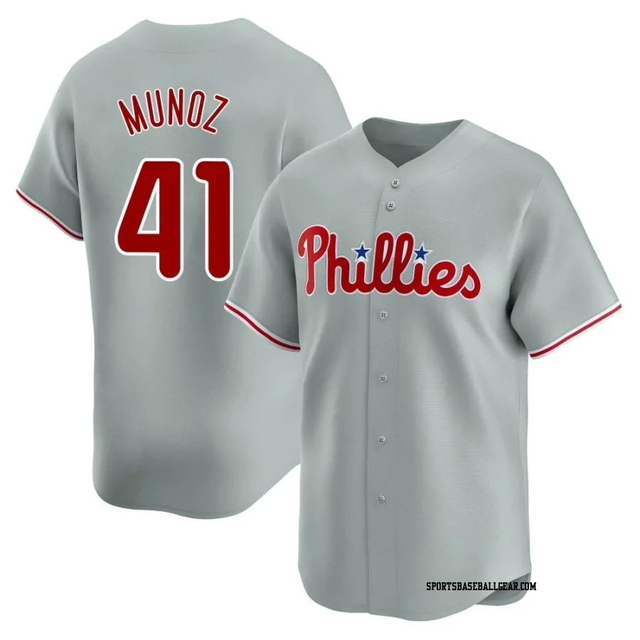 Yairo Munoz Youth Philadelphia Phillies Gray Limited Away Jersey