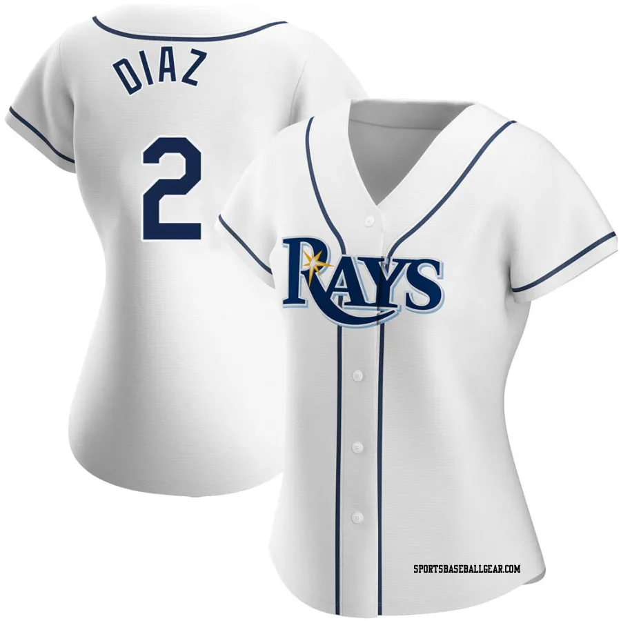 Yandy Diaz Women's Tampa Bay Rays White Replica Home Jersey