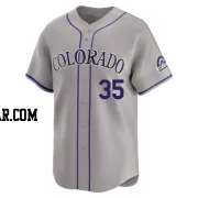 Yanquiel Fernandez Men's Colorado Rockies Gray Limited Road Jersey