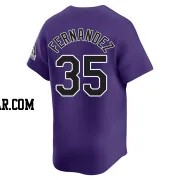 Yanquiel Fernandez Men's Colorado Rockies Purple Limited Alternate Jersey