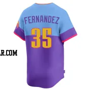 Yanquiel Fernandez Men's Colorado Rockies Purple/Light Limited Blue 2025 City Connect Jersey
