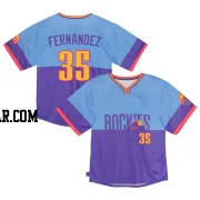 Yanquiel Fernandez Toddler Colorado Rockies Purple/Light Limited Blue 2025 City Connect Jersey