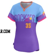 Yanquiel Fernandez Women's Colorado Rockies Purple/Light Limited Blue 2025 City Connect Jersey