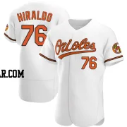 Yaramil Hiraldo Men's Baltimore Orioles White Authentic Home Jersey