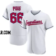 Yasiel Puig Men's Cleveland Guardians White Authentic Home Jersey