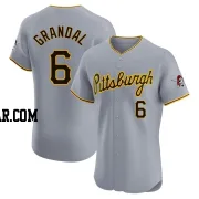 Yasmani Grandal Men's Pittsburgh Pirates Gray Elite Road Jersey