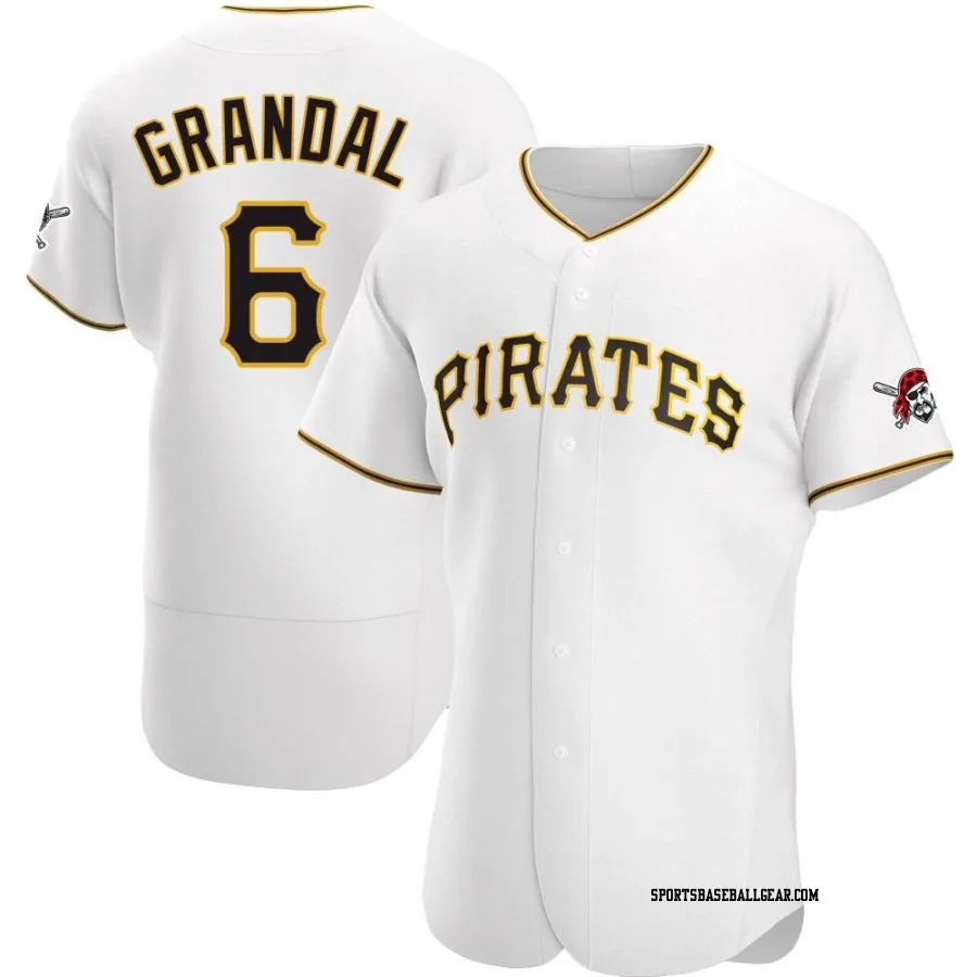 Yasmani Grandal Men's Pittsburgh Pirates White Authentic Home Jersey
