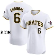 Yasmani Grandal Men's Pittsburgh Pirates White Elite Home Jersey