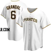 Yasmani Grandal Men's Pittsburgh Pirates White Replica Home Jersey