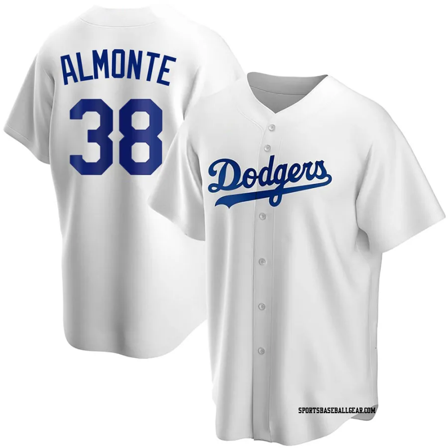 Yency Almonte Youth Los Angeles Dodgers White Replica Home Jersey